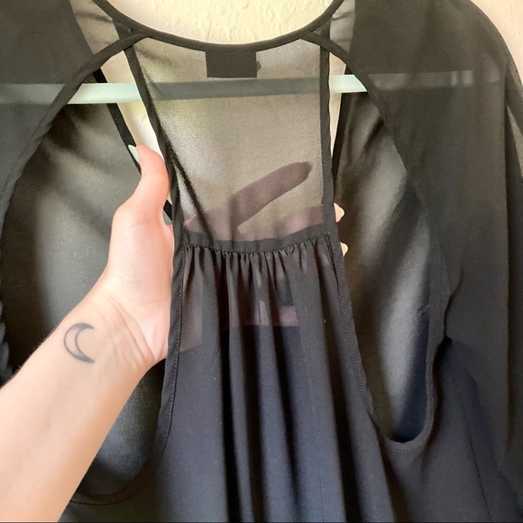 Sparkle & Fade Chiffon High Low Blouse - Picture 5 of 5